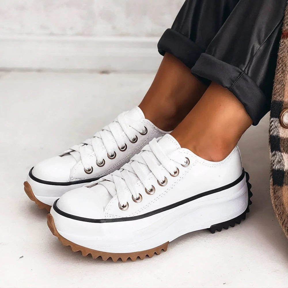 Chloe™ | Platform Leather Sneakers