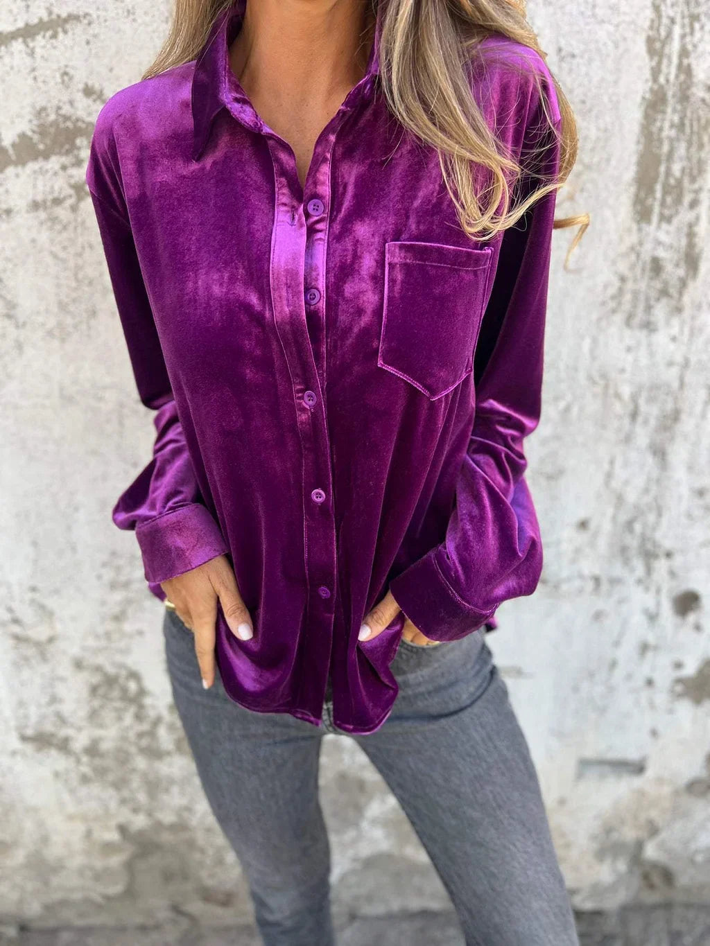 Marianne™ | Soft Velvet Shirt