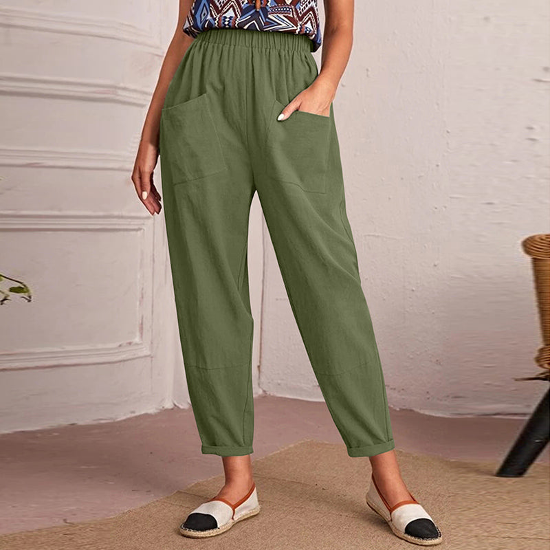 Luna™ - Cotton-Linen Women's Pants