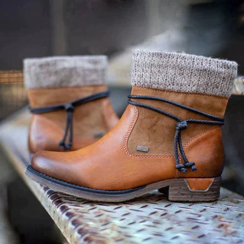 Mia™ | Vegan Leather Winter Boots