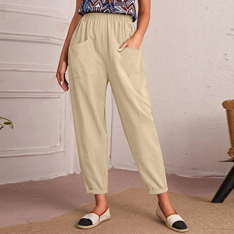 Luna™ - Cotton-Linen Women's Pants