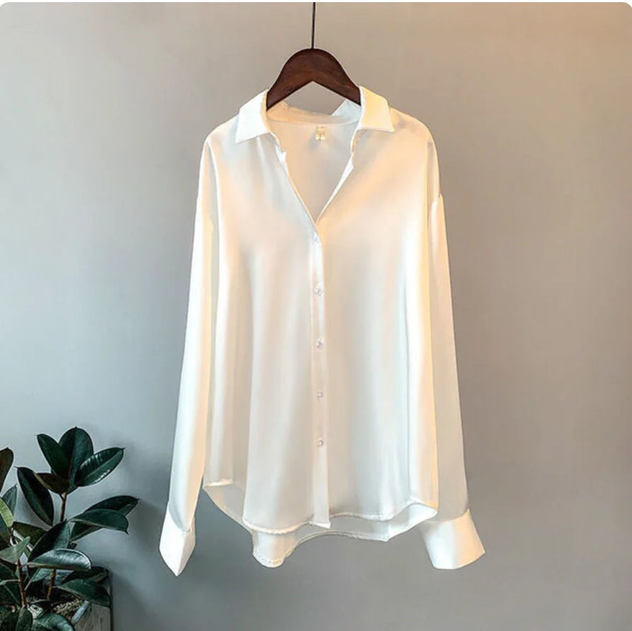 Audrey™ | Women's Satin Shirt