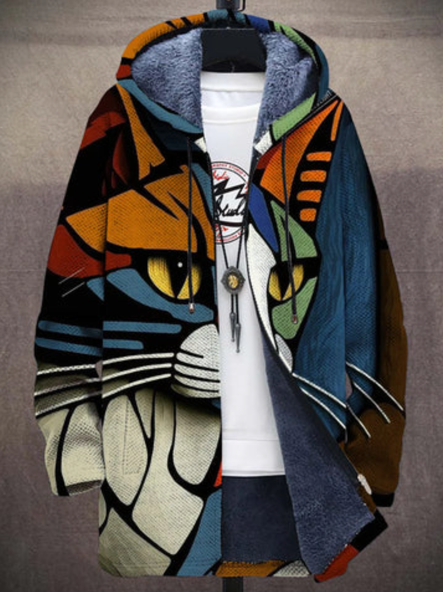 Oliver™ | Art print hooded jacket