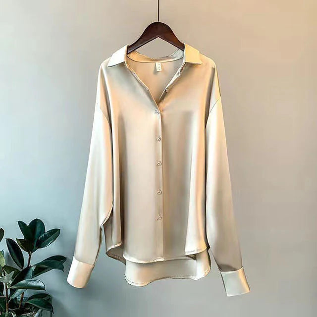 Audrey™ | Women's Satin Shirt