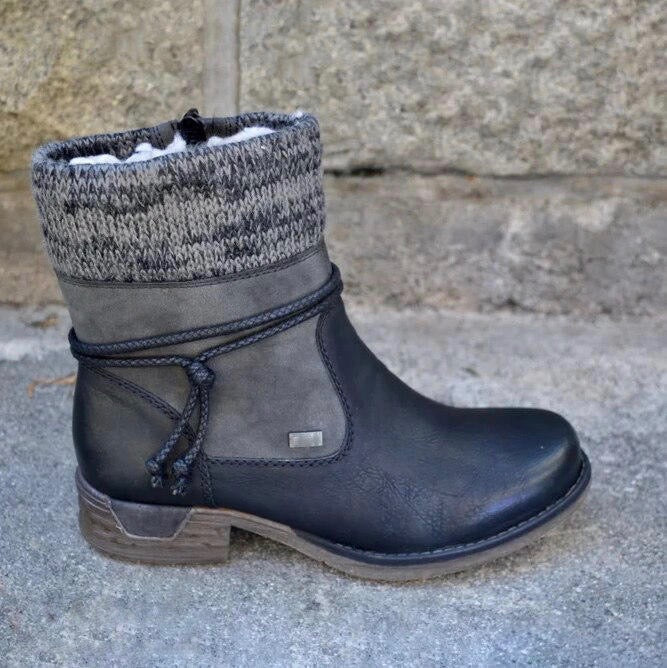 Mia™ | Vegan Leather Winter Boots