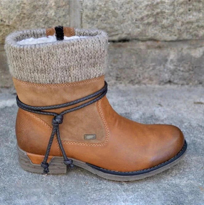 Mia™ | Vegan Leather Winter Boots